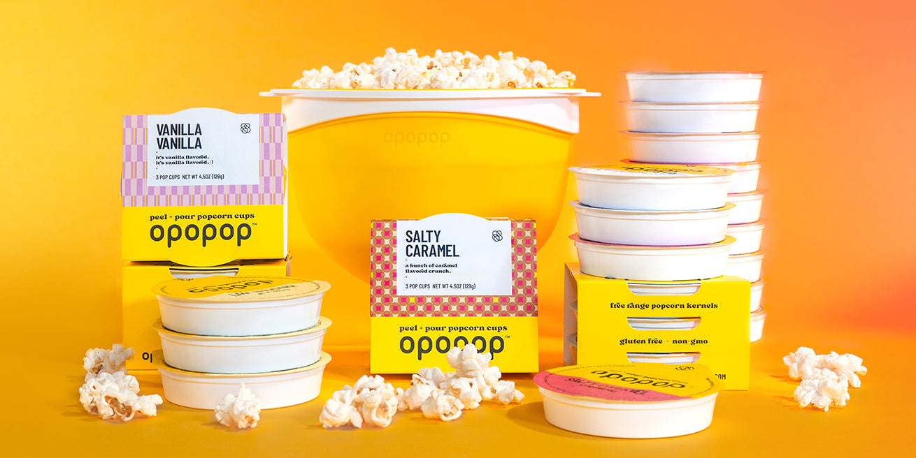 Introducing Peel + Pour Popcorn Cups