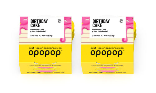 Pop Cups - Birthday Cake - 6-pack